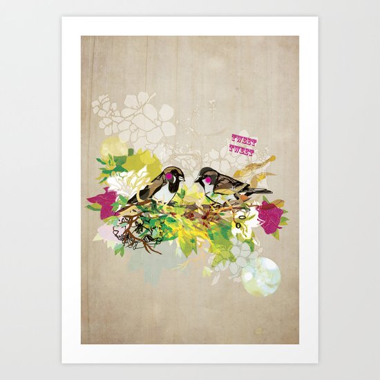 Tweet Tweet Art Print