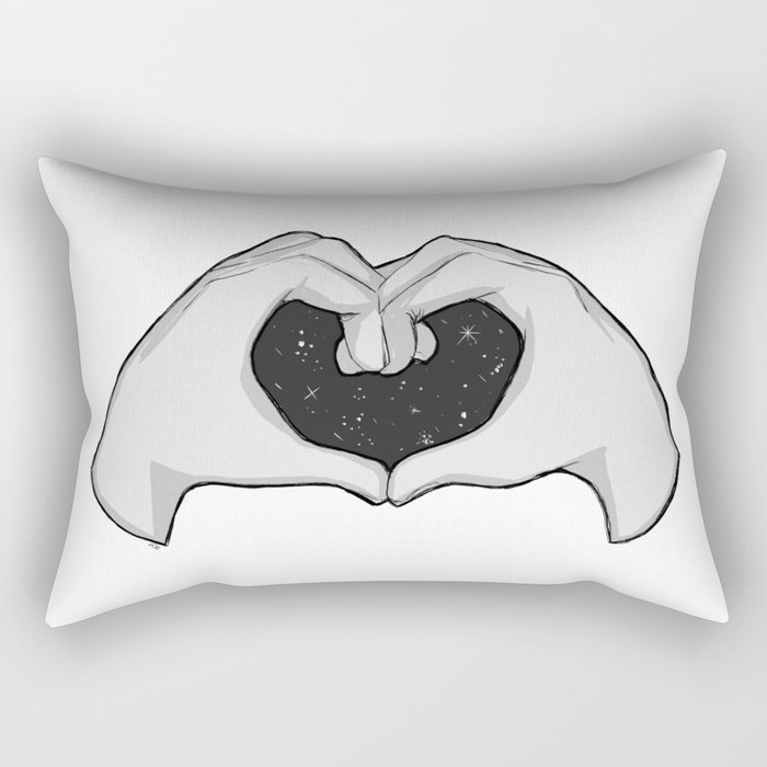 “Kind” 2022 Inktober Day 13 [Line Art] Rectangular Pillow