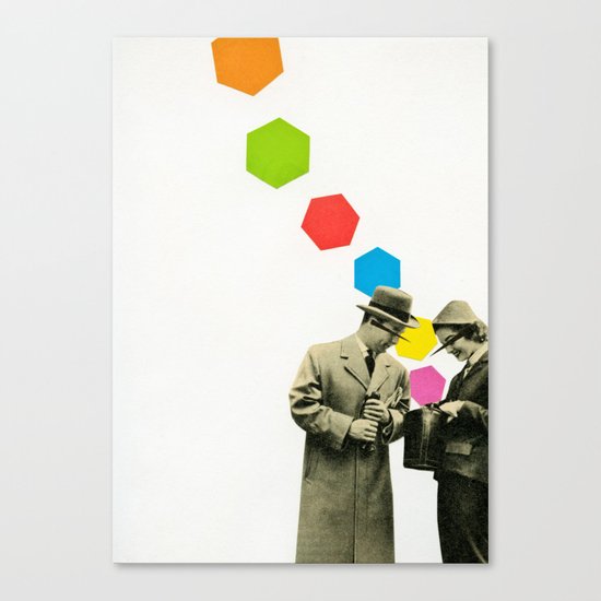 Look What I Brought! Canvas Print