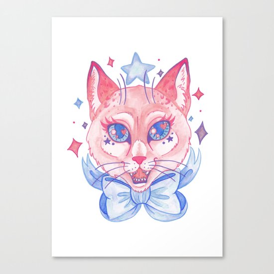 Kawaii Kitty Canvas Print