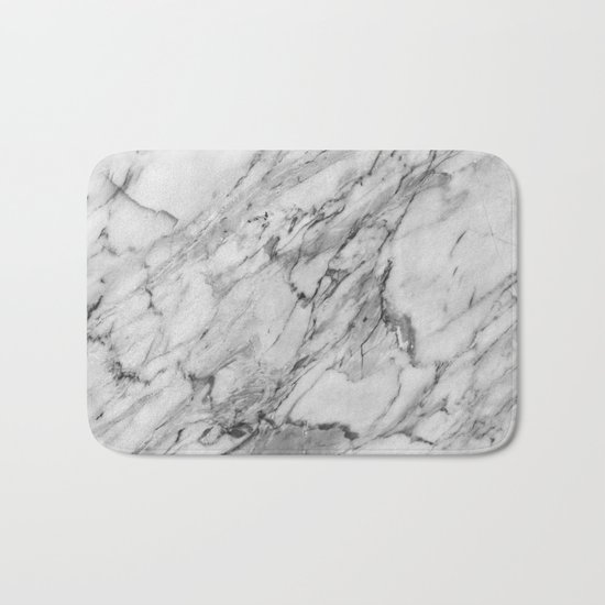 Carrara Marble Bath Mat