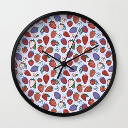 Retro Strawberry Wall Clock