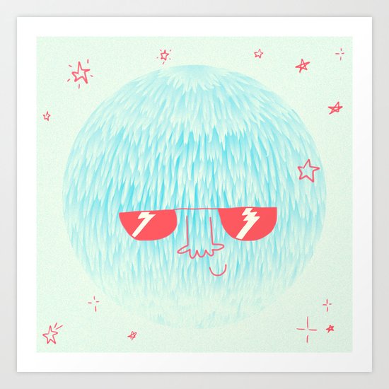 Chill Space Planet Art Print