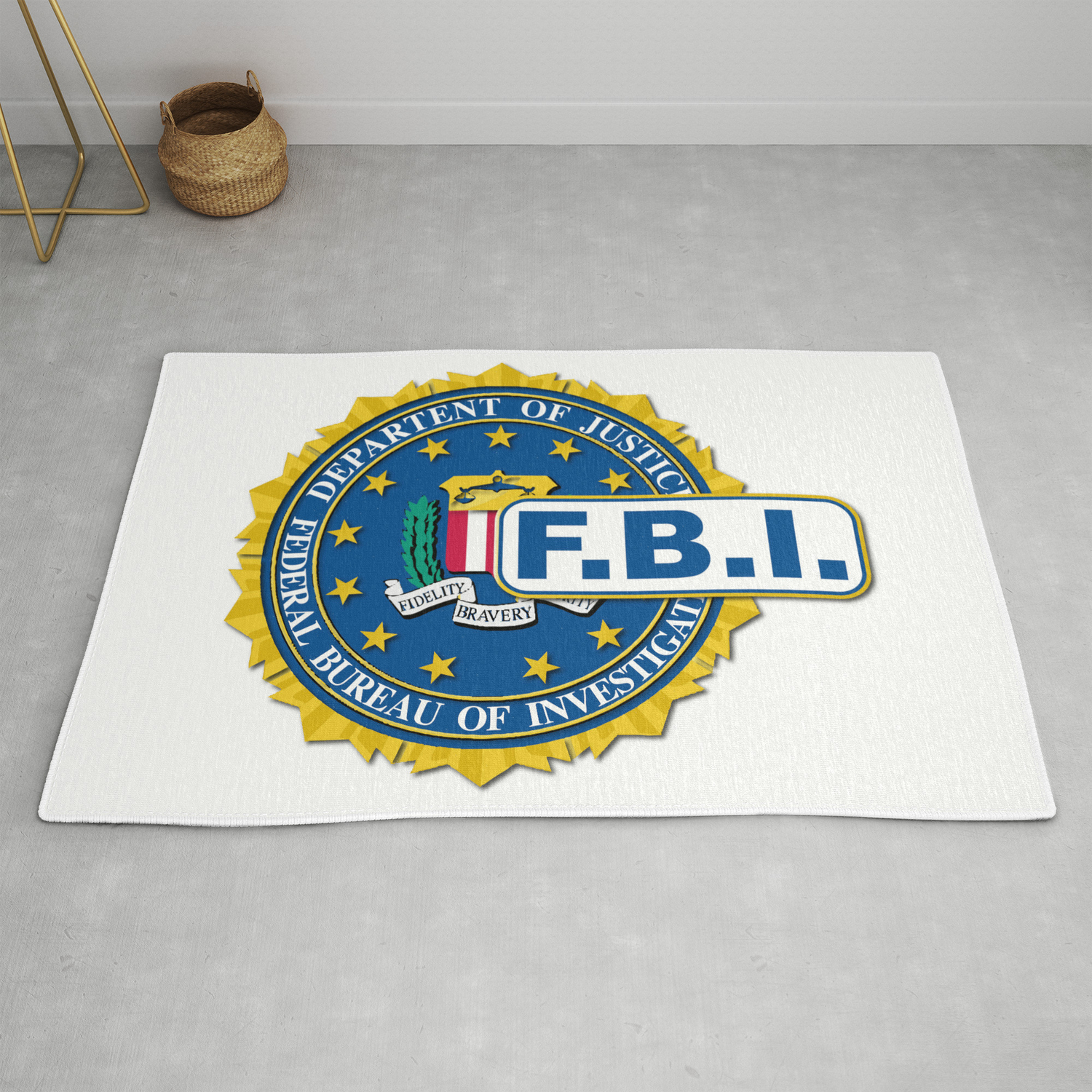 Download Fbi Seal Mockup Rug By Homestead Digital Society6