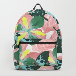 Abstract butterfly floral backgroundwith blank space, remix from The Naturalist's Miscellany  Backpack
