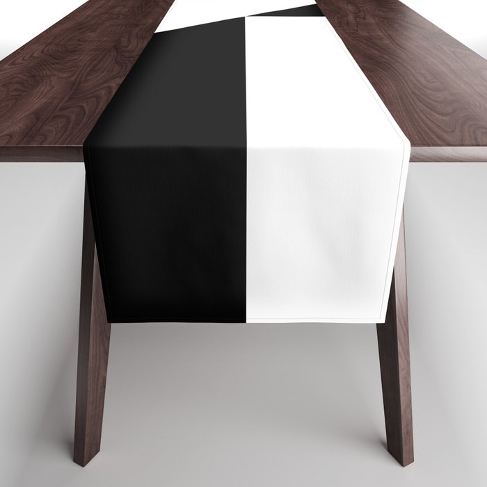 GLITCHY (BLACK-WHITE) Table Runner