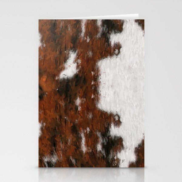 Southwestern Cowhide Print Stationery Cards