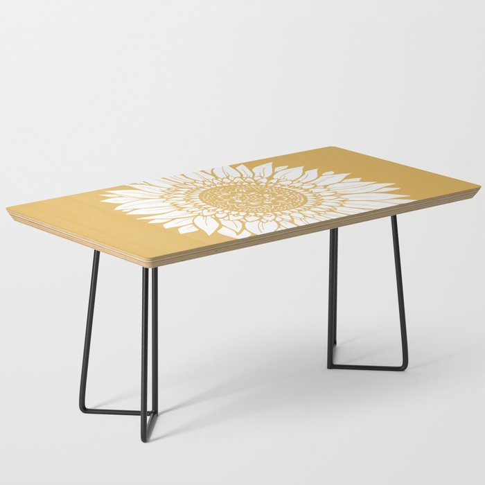 Yellow Sunflower Drawing Coffee Table By Aterkaderk Yellow Sunflower Drawing Coffee Table By Aterkaderk