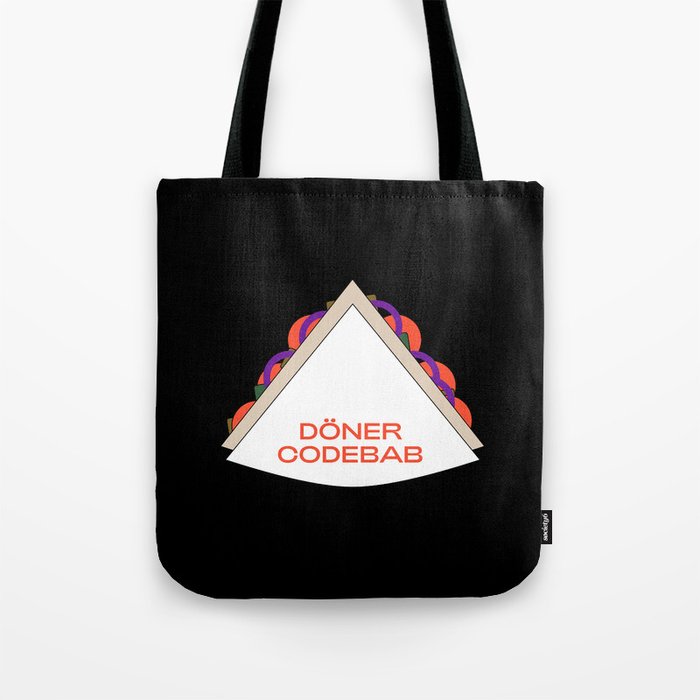 Döner Codebab Tote Bag | Graphic-design, Kebab, Snack, Döner, Illustration, Drawing, Food