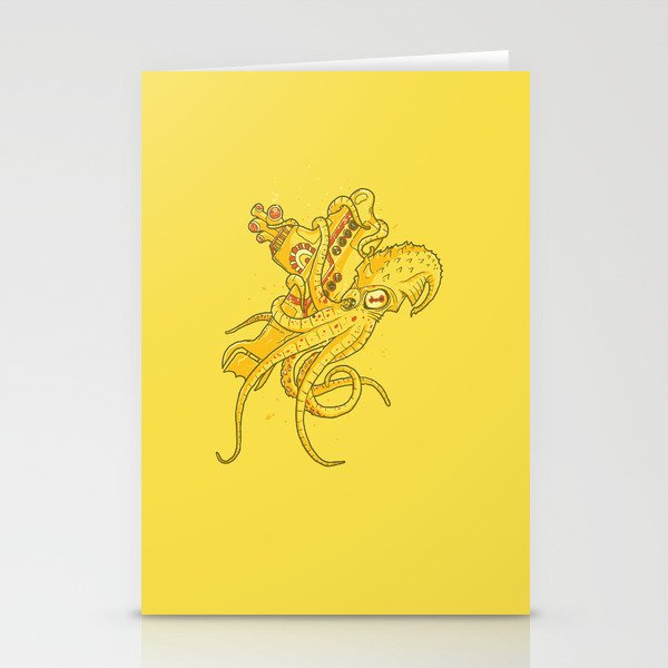 the Yellow Kracken Stationery Cards