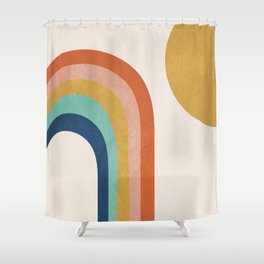 The Sun and a Rainbow Shower Curtain