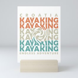 croatia kayak adventure Mini Art Print