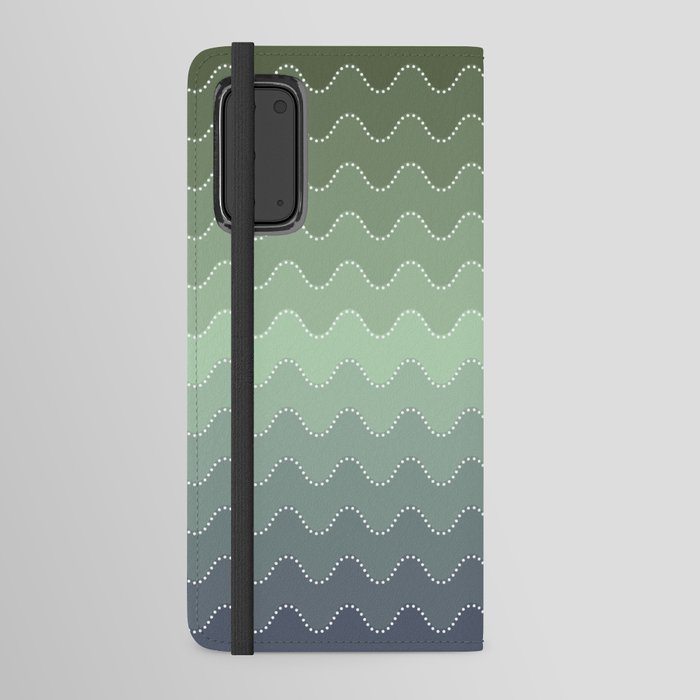 Ocean Blue and Green Android Wallet Case