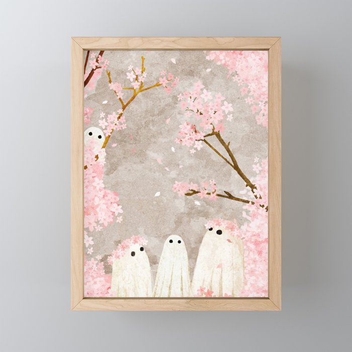 Cherry Blossom Party Framed Mini Art Print