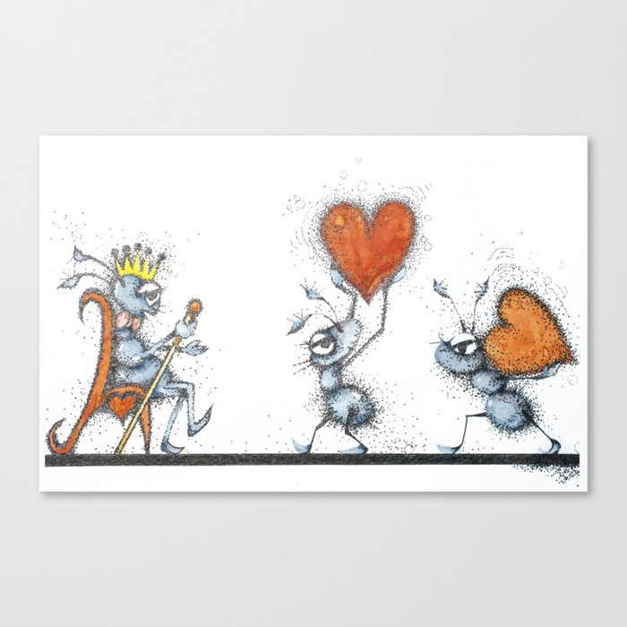 King of hearts Canvas Print