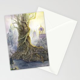 Le vieil arbre - The old tree Stationery Cards