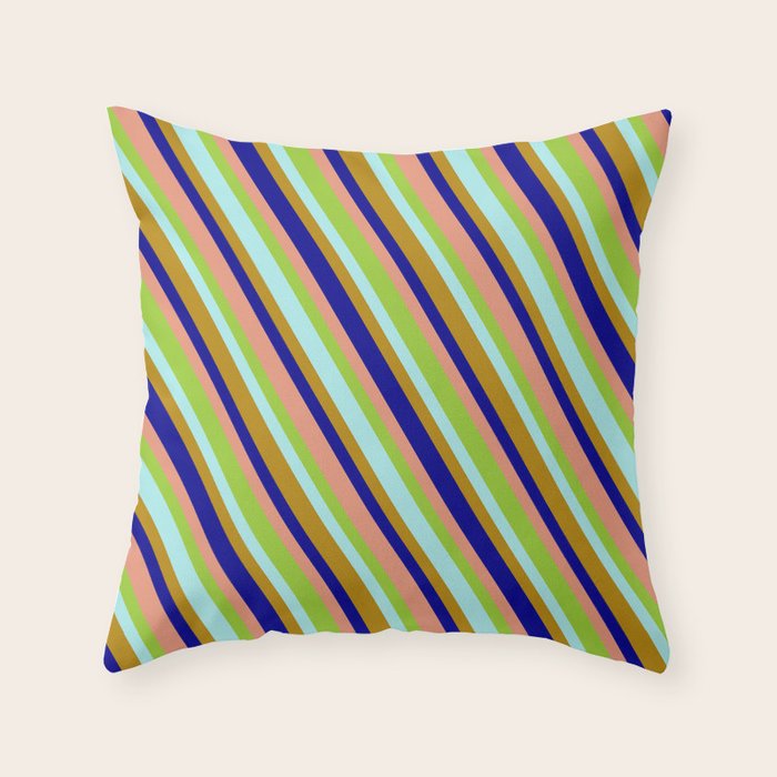 salmon colored pillows