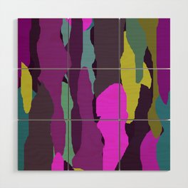 RAPPORT ART COLORS CAMOUFLAGED ABSTRACT Wood Wall Art