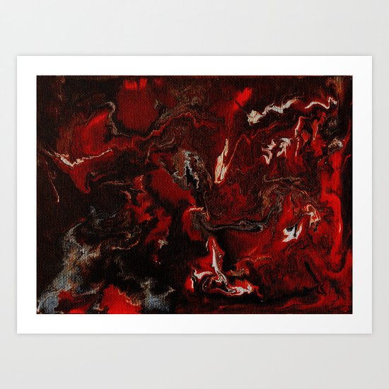 Smoke and Flame Art Print