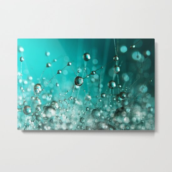 Wild Cactus Drops Metal Print
