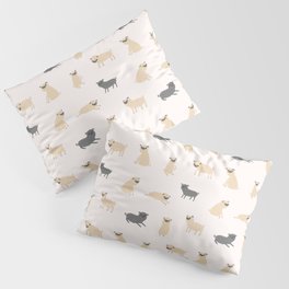 Pug Pattern Pillow Sham