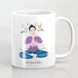 rumbling stomach. breathe Coffee Mug