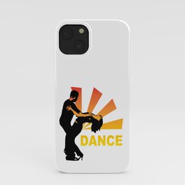 dancing couple silhouette - brazilian zouk iPhone Case