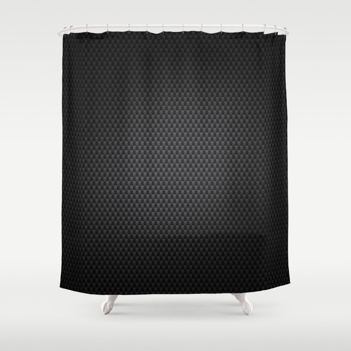 Carbon Fiber Background Shower Curtain
