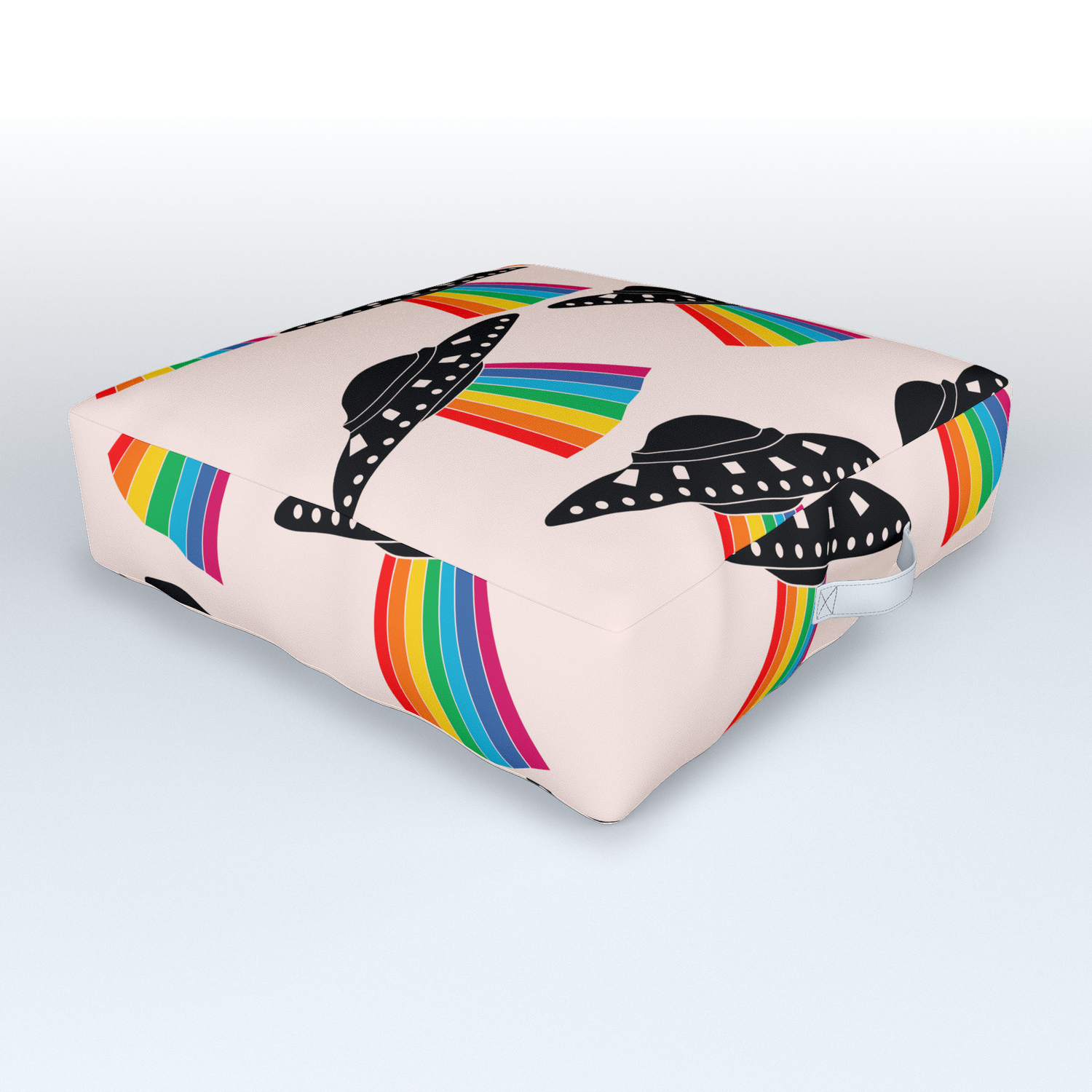 Cute Ufo Outdoor Floor Cushion By Kapotka Society6 Cute Ufo Outdoor Floor Cushion By