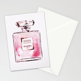 Classic Pink, Perfume bottle, Fashion Cute Minimalism Poster Stationery Card