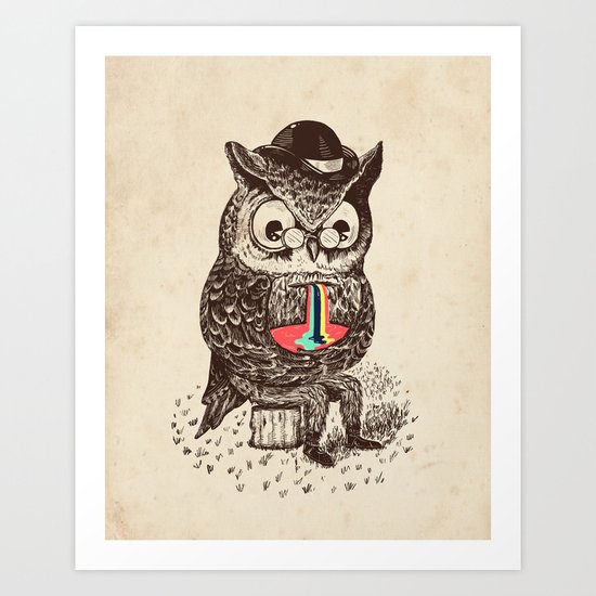Strange Owl Art Print