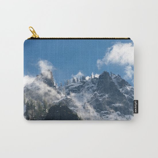 Snow Covered Peaks in Yosemite National Park Carry-All Pouch