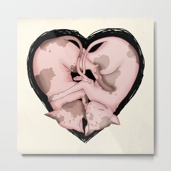 Snuggliphinx Metal Print