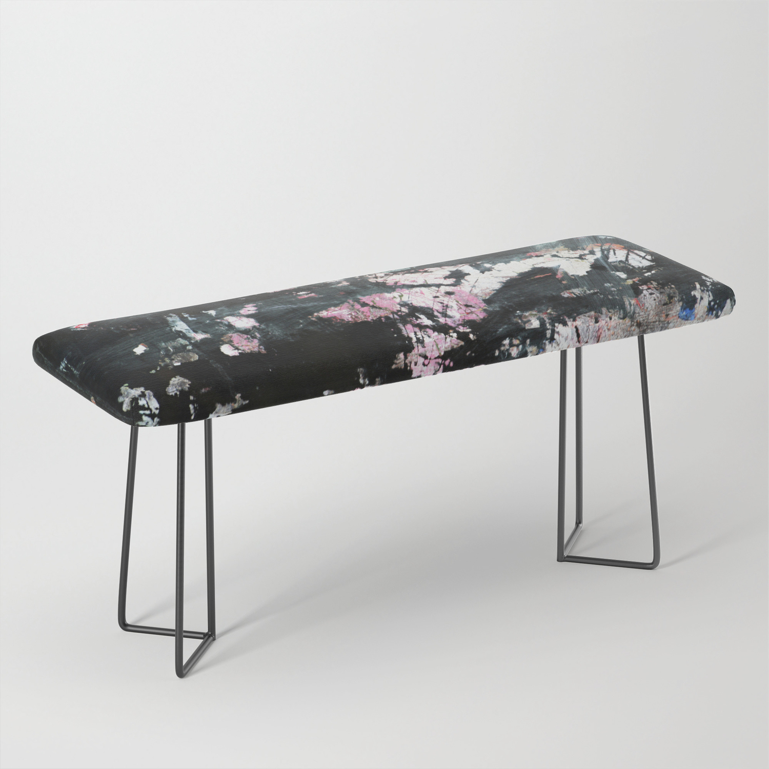 Abstract Painting On Black Metal Bench By Annaki Society6
