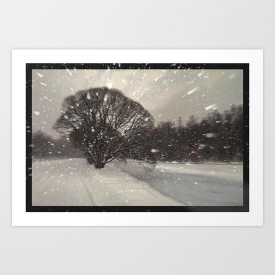 Out of the window... Art Print