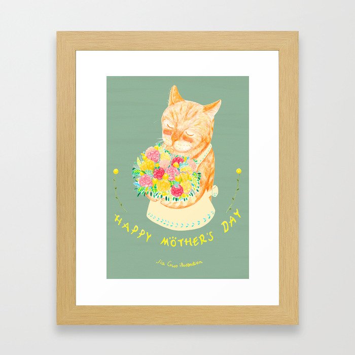 Happy Meowther's Day Framed Art Print