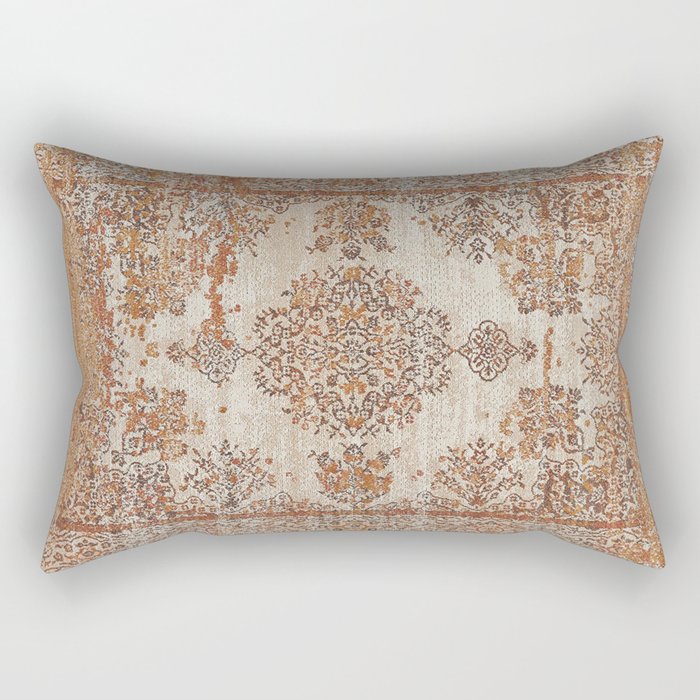 Oriental Vintage Carpet Design Rectangular Pillow