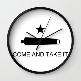 Come and Take it Flag Wall Clock