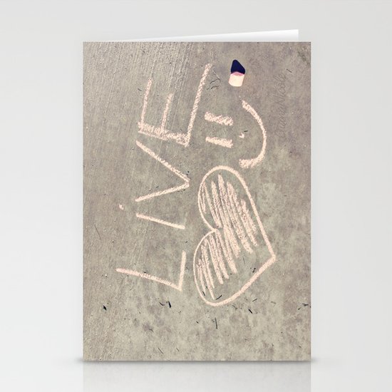 Live Love and Smile Often Stationery Cards