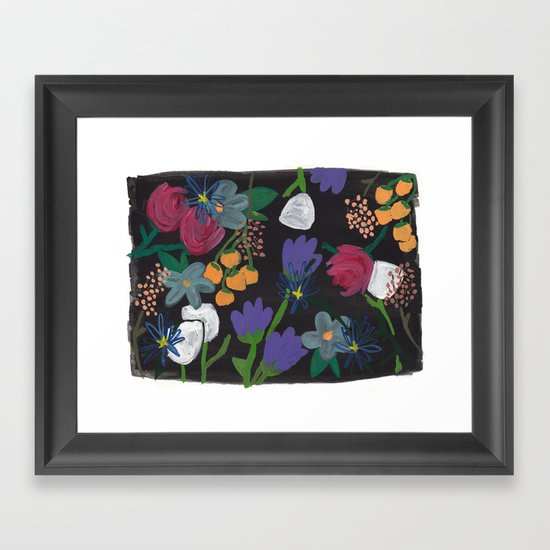Floral Romance Framed Art Print