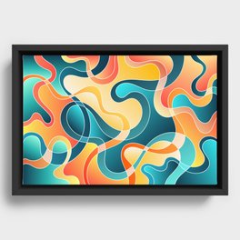 Dynamic Rhythms of Color IV Framed Canvas