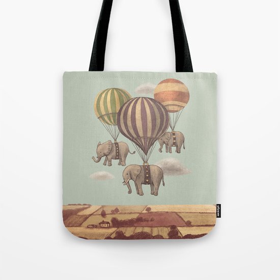 Flight of the Elephants - mint option Tote Bag
