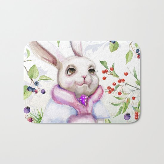 Winter animal #7 Bath Mat