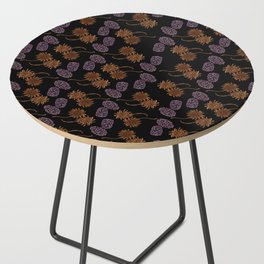 Sweetgums and Blackberries Paisley Botanical Print Side Table