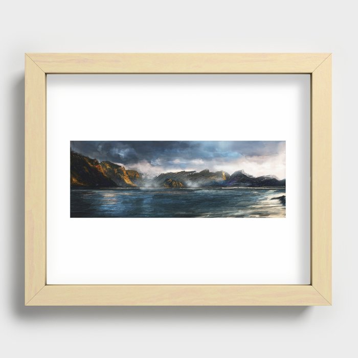 Mountain Landscape Recessed Framed Print