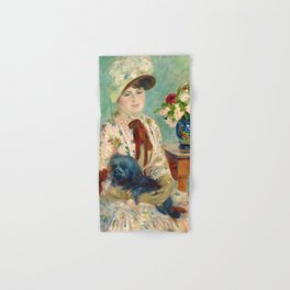 Mlle Charlotte Berthier, 1883 by Pierre-Auguste Renoir Hand & Bath Towel
