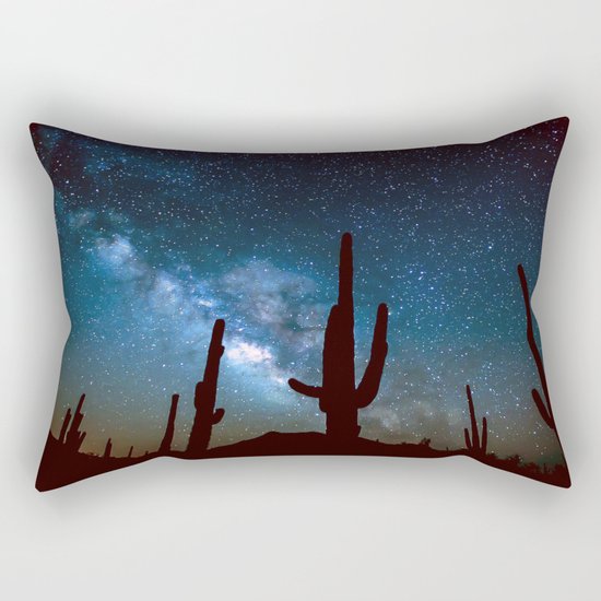 Milky Way Cacti Rectangular Pillow
