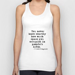 How much space you occupied - Fitzgerald Tank Top