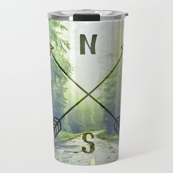 Compass in the Redwoods Travel Mug
