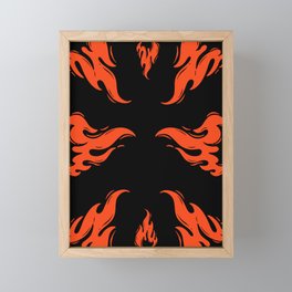 Flames Framed Mini Art Print